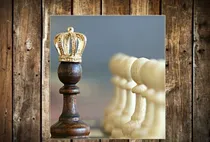 Comprar Cuadro 60x60cm Ajedrez Juegos Chess Peon Rey Reina M2