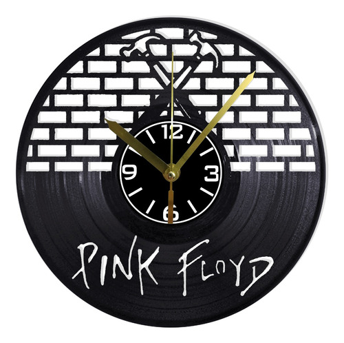 Reloj Pared Disco Vinilo Acetato Decoración Pink Floyd 04
