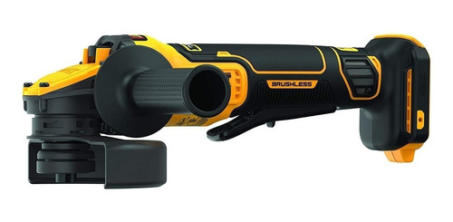Imagen 2 de 3 de Amoladora angular inalámbrica DeWalt Flexvolt DCG416B amarilla 1550 W