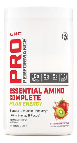 Gnc Pro Performance Aminos Esenciales Plus Energy 450g 