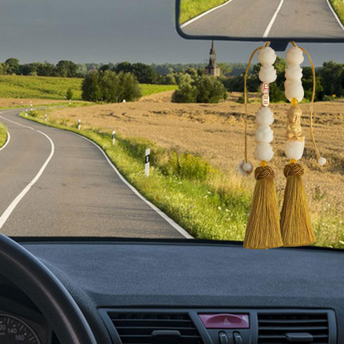 Colgante Para Espejo Retrovisor De Coche, Decoración Oro