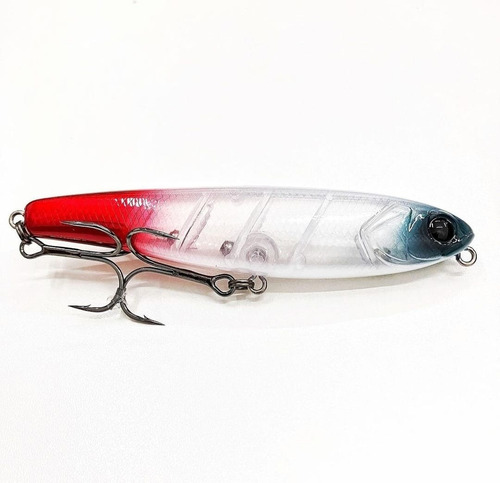 Isca Artificial Jackall Bonnie 107 - Varias Cores Cor Ghost Silver Red Tail