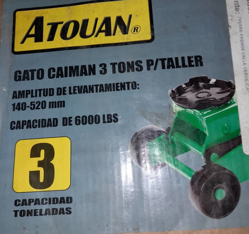 Imagen 2 de 4 de Gato Hidraulico Caiman De 3 Toneladas Marca Atouan Nuevo