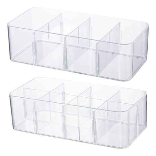 Caja Organizadora De Calcetines Transparente Con Múltiples R
