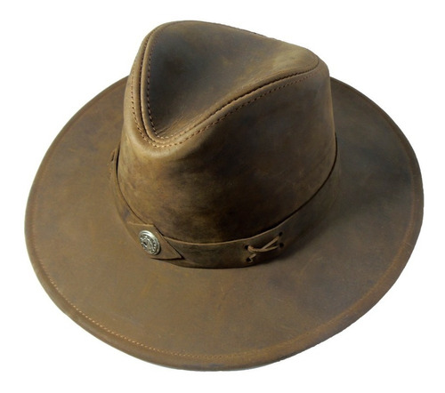 Sombrero De Cuero  - Modelo Malevo La Sombra Del Arrabal