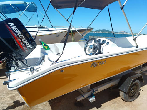 Lancha Rs 530 Com Motor Mercury 50 Elo 2 Tempos 0km 17 Pés