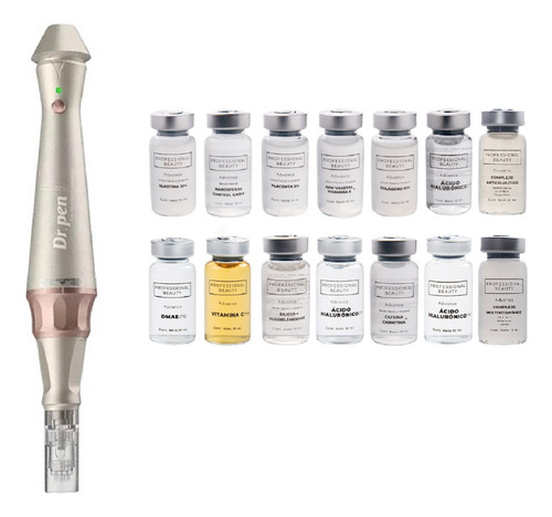 Dermapen Dr Pen E30 + Kit Completo Advance - 14 Activos