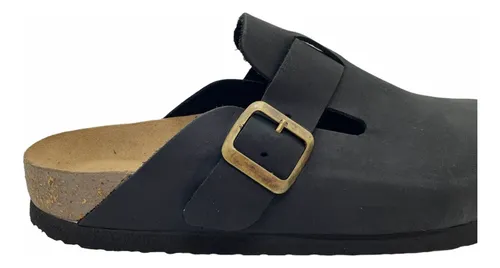 Zuecos cuero mujer hot sale