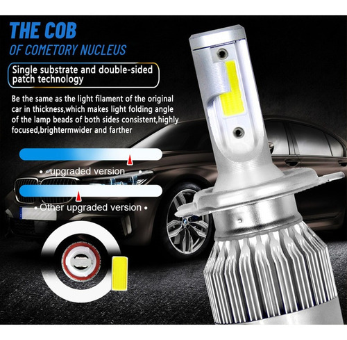9005 H11 Blanco Kit Faros Led Luz Alta Y Baja Para Chevrolet