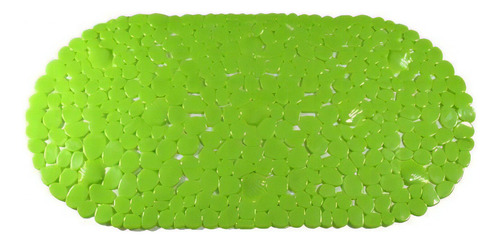 Tapete Para Baño En Pvc Con Diseño De Conchas En Color Verde