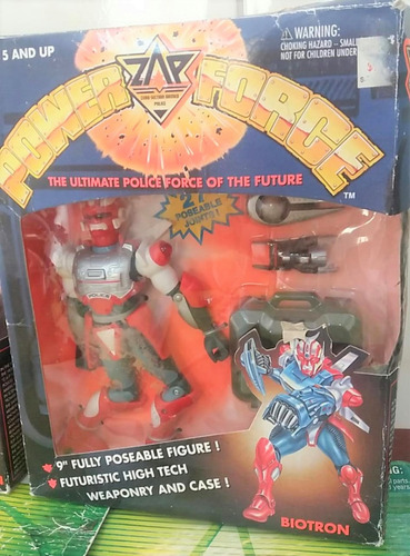 Lote De 5 Figuras Cybercops / Zap Power Force - Takara (Usado)