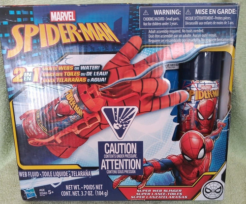 Spider-man Guante Lanza Telaraña 2 En 1 Color Shock Slinger