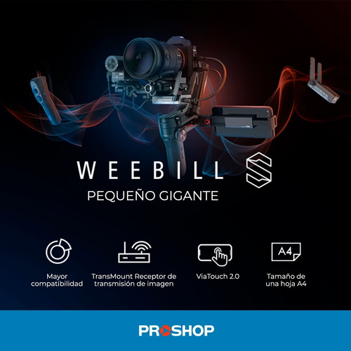 Imagen 2 de 10 de Estabilizador Gimbal Celular Zhiyun Weebill S Version 3 Axis