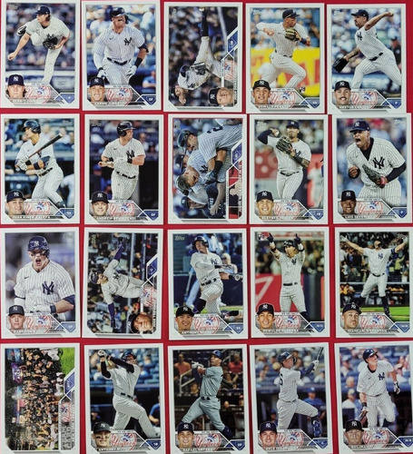 New York Yankees 2023 Topps Juego Completo De 20 Cartas Reco