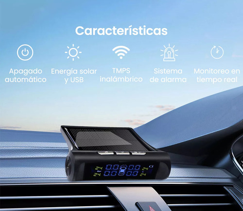 Raitot Sensor Tpms Medidor Presion Temperatura Rueda Neumati