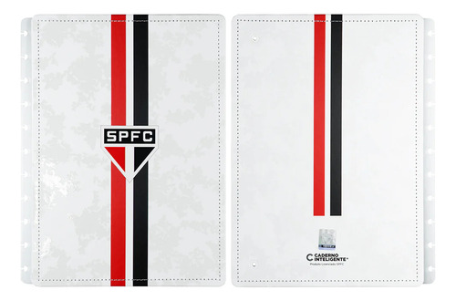 Capa E Contracapa Caderno Inteligente São Paulo Gr 11 Furos Branco