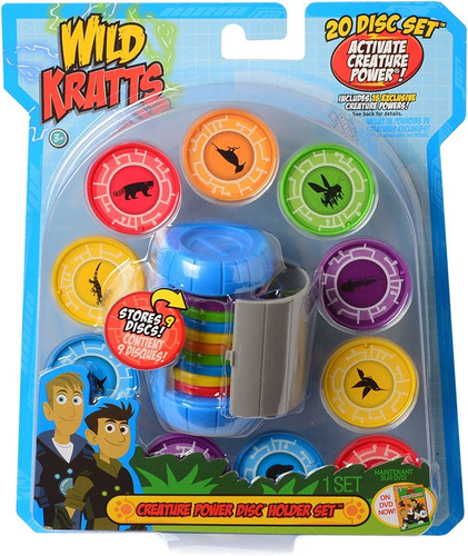 Wild Kratts Toys Creature Power Disc Holder Set With 20 Disc