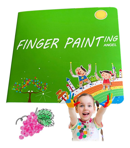 Ipawty Kit De Pintura De Dedos 25 Colores Lavable Dibujo De