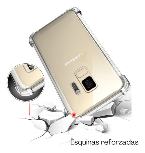 Funda Para Galaxy A50 Con Mica Varios Modelos Antigolpes Transparente Acrygel Con Mica