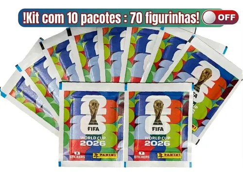 Kit 70 Figurinhas Copa Do Mundo 2026 10 Envelopes Da Panini