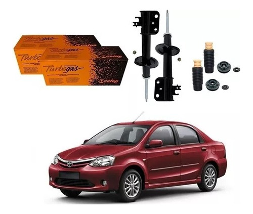 Kit Amortecedor Dianteiro Cofap Toyota Etios 2012 A 2016