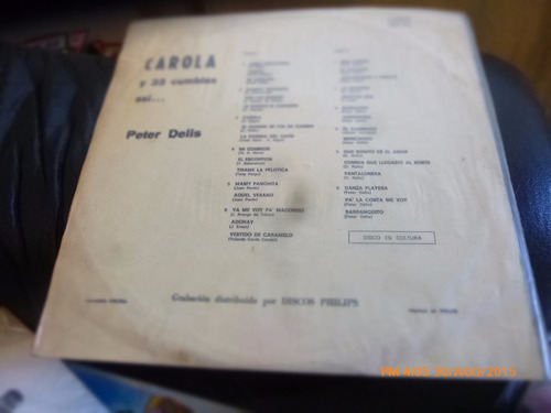 Vinilo Lp De Carola Y Sus 33 Cumbias -- (u1275