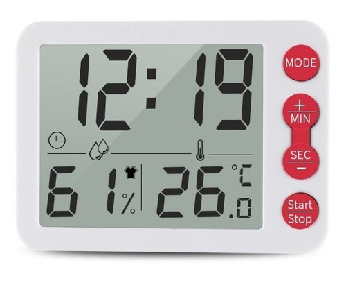 Temporizador Digital, Reloj, Alarma, Temperatura Y Humedad