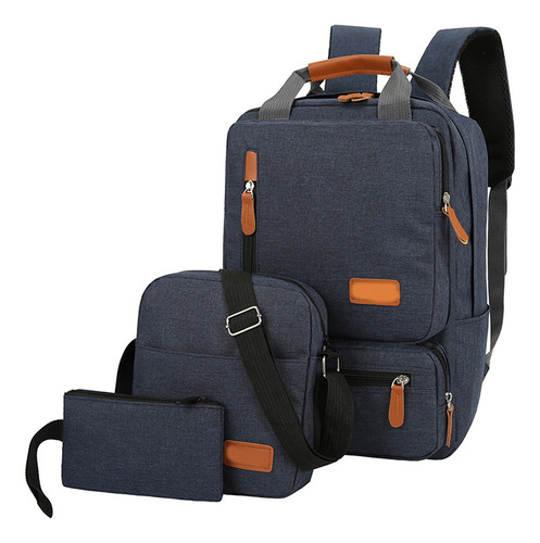 Set.mochilas Hombre Mujer Bolso Portátil Viaje Trabajo Col