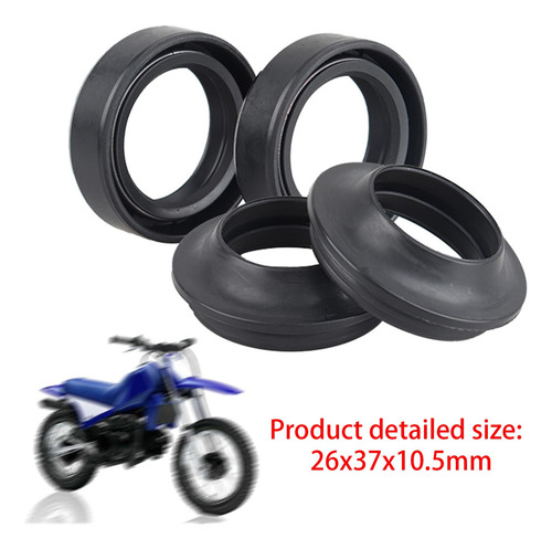 2 X 4x Sello De Aceite Y Polvo Accesorios De Motocicleta