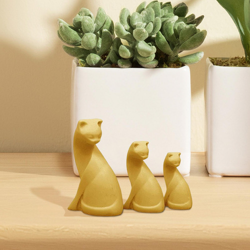 2 Juego De Colección De Figuras De Gatos Pequeños A