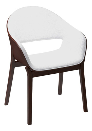 Silla Madera Ceniza Asiento Blanco Copenhagen Building Art