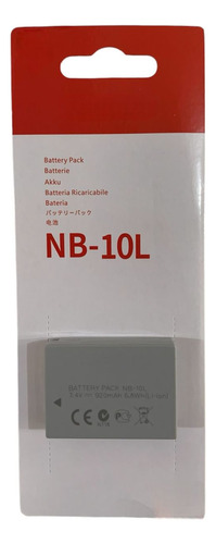 Bat-eria Compativel Nb-10l Para Cameras Powershot Sx60 Hs