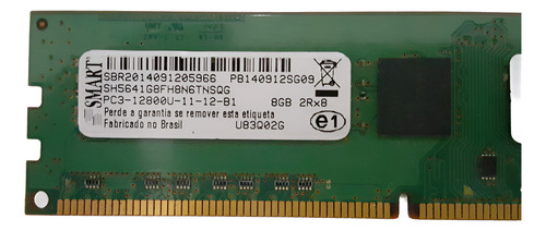 Memória Smart 8gb Ddr3 1600mhz Pc3 12800 2rx8 Orig. Lenovo