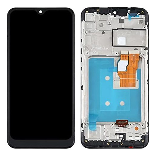 For LG K22 Lmk200z Panel Lcd De Vidrio Táctil Con Marco N