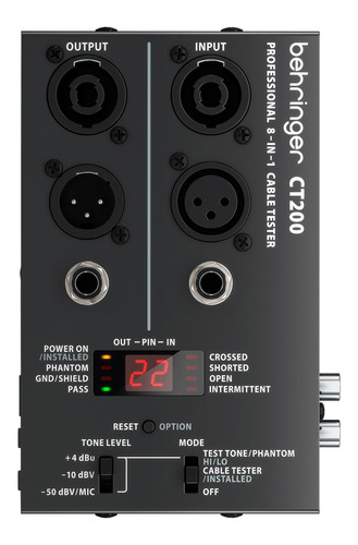 Testeador De Cables De Audio Behringer Ct200 
