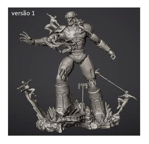 Imagem 6 de 8 de Diorama Sentinela Vs Xmen Feito Em Impressão 3d