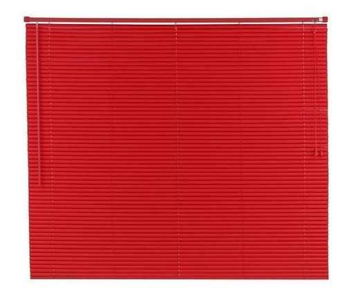 Persiana Horizontal Pvc 25mm Color 160larg X 140alt Vermelha