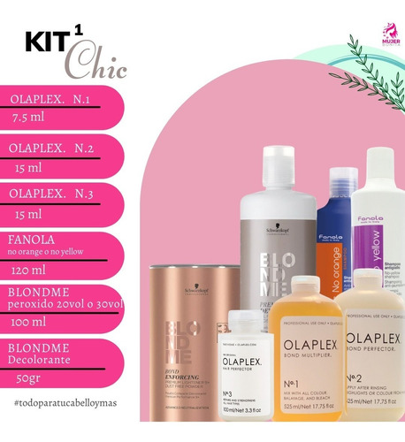 Kit#1 Olaplex 123 Fanola Blondme Tienda Ccs