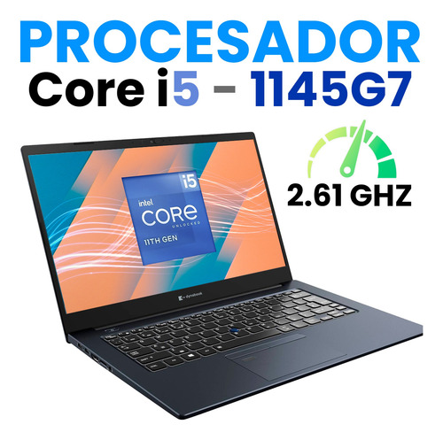 Laptop Toshiba Táctil Core I5 11th 16gb Ram 256gb Ssd +lápiz Negro (Reacondicionado)