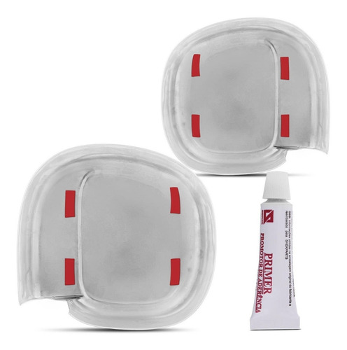 Aplique Retrovisor Cromado F250 F350 1999 A 2012 Sem Pisca