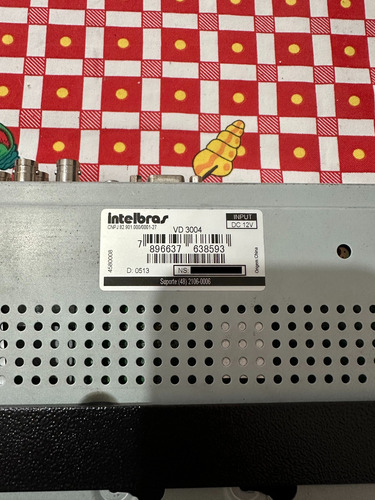 Dvr Intelbras Vd 3004 - Analógico E Hd 1 Tera (usado) (Usado)