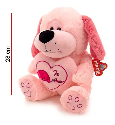 Phi Phi Toys Peluche Perro C/corazón 28cm 5736