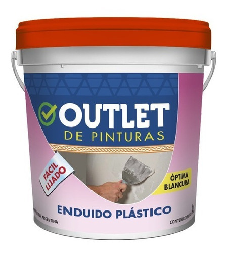 Enduido Plastico Facil De Lijar - Calidad X 4 Lts