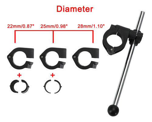 Parabrisas Universal Para Moto, 22 Mm, 25 Mm, 28 Mm, Manilla