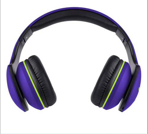 Audifonos De Diadema Bt Link Bits Azul Con Verde