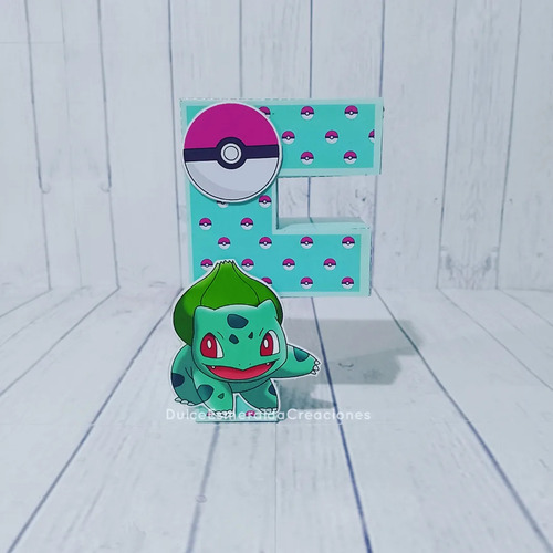 Letras 3d Pokémon Nena