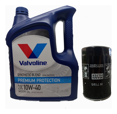 Kit Filtro Aceite P/vw Gol + Valvoline 10w40 Semisintetico