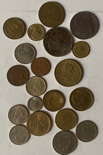 Lote 20 Buenas Monedas Brasil Francia Rusia Alemania 878/5m