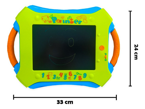 Pizarra blanca mágica Toy Time To Learn con LED Toyng 42987, color verde