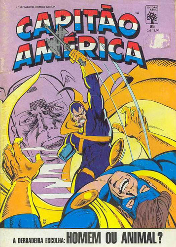 Capitão América 95 Marvel Editora Abril Formatinho